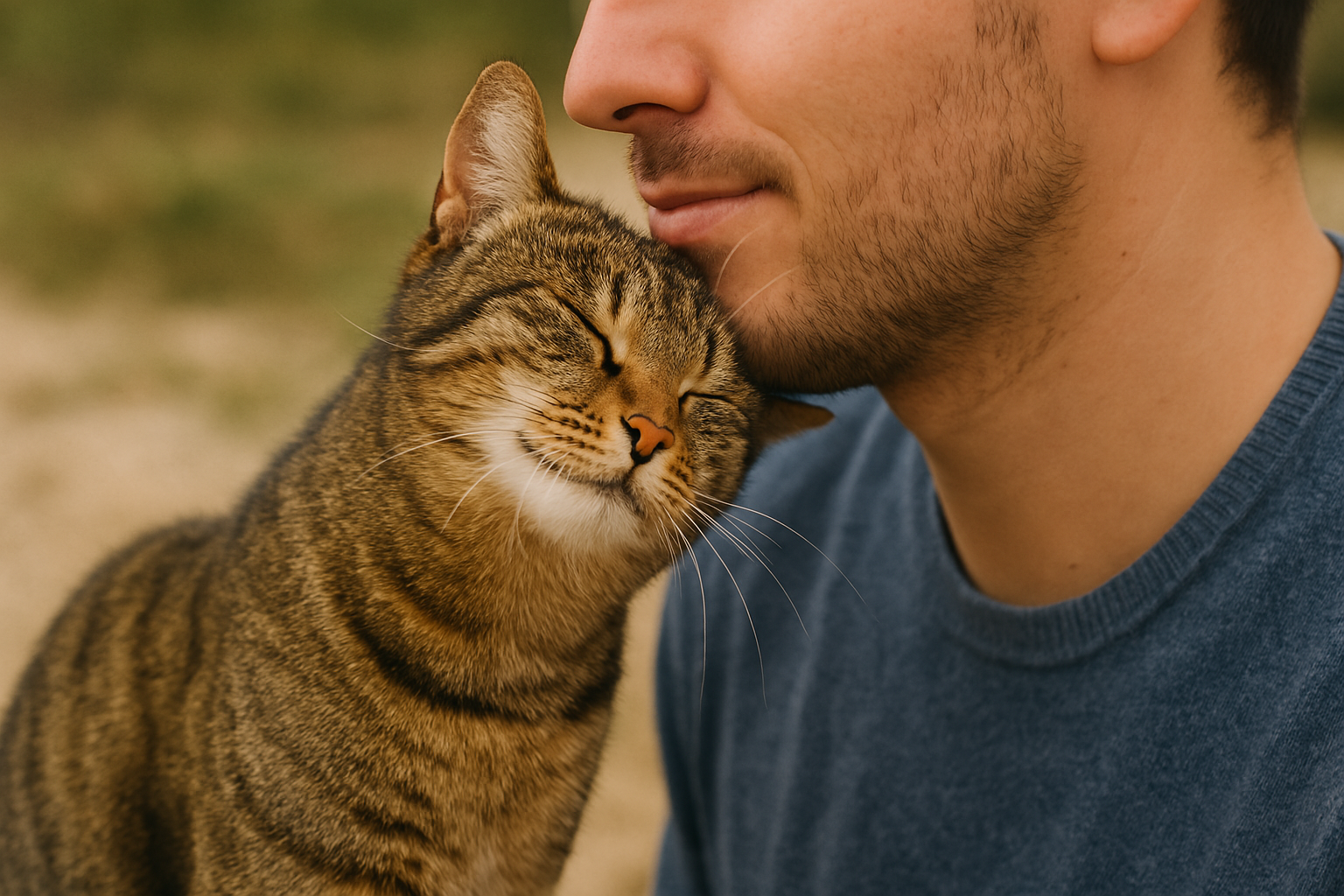 Warum reiben Katzen ihren Kopf an uns?